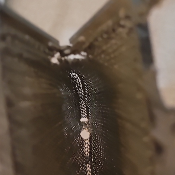 ANTIQUE / VINTAGE CIRCA 20’S-30’S ART DECO METAL MESH ENAMEL CHAIN PURSE - Picture 8 of 11